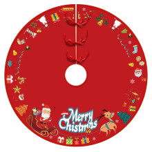 Jupe de sapin de Noël en tissu décoratif 60 pouces