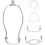 Supporto per lampada resistente da 6 pollici (1 set) 1