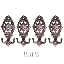 Conjunto de 4 ganchos para cortina estilo europeu
