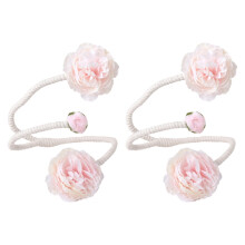 Embrasses de rideaux Ă fausses fleurs, 2-Section B rose clair