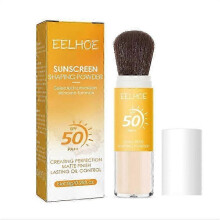 Sunscreen Shaping Powder, SPF 50 Brush Sunscreen Powder for Face & Scalp, Long Lasting Lightweight Breathable, Oil Control Natural Matte Finish
