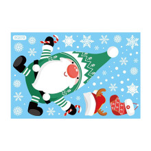Autocollant Père Noël Rudolph pour intérieur et extérieur Noël