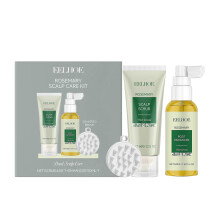Revitalizing Rosemary Scalp Care Set  Gentle Exfoliating Scrub  Nourishing Treatment Spray for Healthy, Lush Hair | Soothes Tension  Promotes Hair G