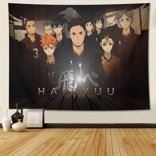 Haikyuu-seinävaate, polyesteri, 42 x 24 tuumaa