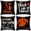Conjunto de 4 capas de almofada de Halloween, 45x45cm (18x18 polegadas) 1