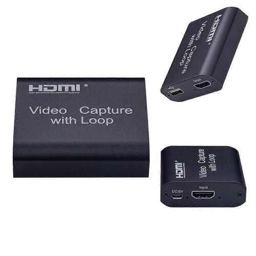 USB 2.0 capture card, with loop broadcast live stream video capture and audio/video capture device ().
