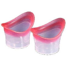 (Pink) 2 Pcs Reusable Silicone Eyewash Cup, Soft Eye Bath Cup For Eye Care Rinse