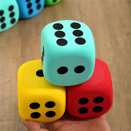 6pcs-Large Soft Foam Dice Set - Ideal for Interactive Games with Pets 2