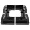8Pcs RV Solar Panel Mounting Brackets Black Drill-Free Corner Bracket Support for RV Boat Caravans 8