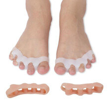 (Pink, XL) 1 Pair of New Toe Separators | Soft Toe Spreaders | Hallux Valgus Corrector | For Men and Women