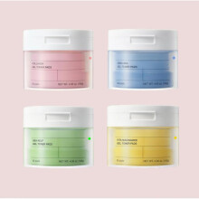(Green, 140g) Collagen Gel Toner Pads Exfoliating and Brightening Oil Control Moisturizing Skin Care 60 Count