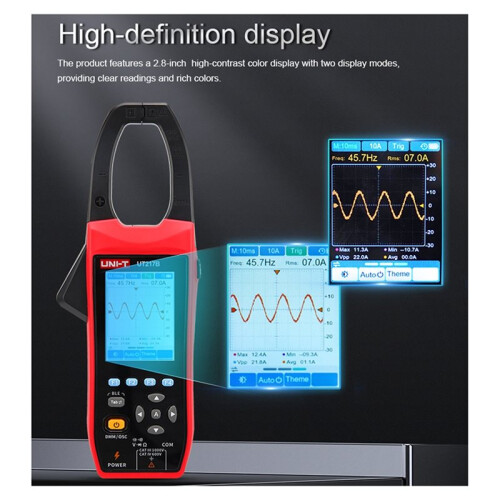 -T UT217 Oscilloscope Clamp Meter with  Current Voltage Waveform Amplitude Frequency Oscilloscope UT217B 2
