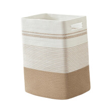 Contemporary Square Storage Bin Made From Renewable Cotton-C