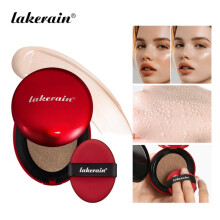 (17C, 18g) Lakerain Red Cushion Foundation Concealer Hydrating Oil-Control Long-Lasting Natural Look #23 Natural Beige 0.53oz