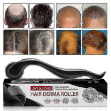 Hair Derma Roller 600 Titanium Micro Needles Roller Hair Regeneration Growth Scalp Massager