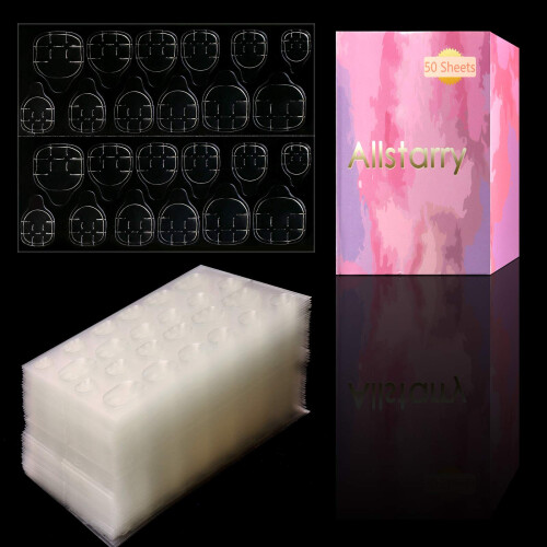 Allstarry 1200pcs (50 Φύλλα) Αυτοκόλλητα Ταμπόν Υπερυψωμένα Διπλής Όψεως