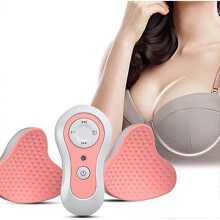 Electric Breast Massager, Waterproof Chest Enhancer USB Electric Chest Augmentation with Hot Compress Function for Lift Enlarge and Care