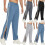 (blue, M) Pantaloni da jogging, cargo e da basket da uomo con cerniera laterale 2