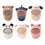Cartoon Pattern Scarf Hat for Infant Kids Thickened-2 One Size 2