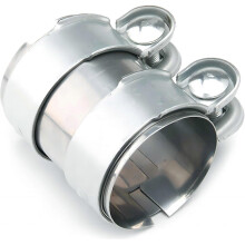 3.0 Inch Butt Joint Band Clamp Stainless Steel 3" Universal Joint Bolts Exhaust Seal Clamps Sleeve Coupler(Clamp Assembly)