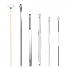 (9 PCS Ear Picks Silver) Creative Spring Ear Wax Cleaneing Tool Set Double-ended Stainless Steel Ear Pick