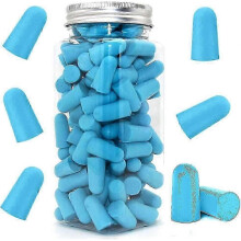 Soft Foam Earplugs, 38db, Highest Snr, 60 Pairs Comfortable Reusable Earplugs(blue)