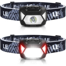 HeadLamp, 2 Pack Super Bright LED Head lamp with 6 Lighting Modes, Waterproof, Battery Powered LED Lightweight Headlight for Cycling Running Camping f