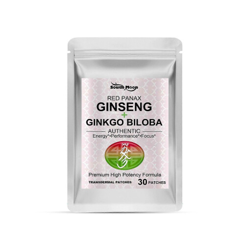 Red Ginseng Ginkgo Body Patch, Natural Microcirculation, Energy Boost ,30pcs