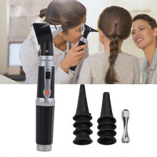 Medical Diagnosis Otoscope Ear Care Speculum Magnifying Lens Clinical LED Lamp with 8pcs Ear Speculum Otoscope Head with Lamp