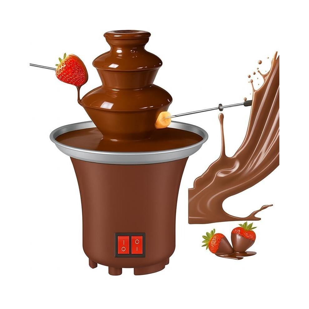 3-Tiers Electric Chocolate Fountain Fondue Melting Machine Chocolate Dipping New