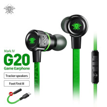 (green) Wired Earphone Noise Reduction Music Headphones Ear Hook Earphones Sport