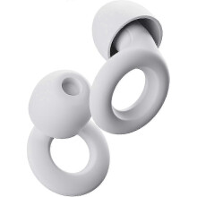 Ear Plugs for Sleep Super Soft, Reusable Hearing Protection in Flexible Silicone for Noise Reduction - 8 Earplugs - White
