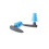 Waterproof earplugs for swimming - Biofuse Grey/Blue 1