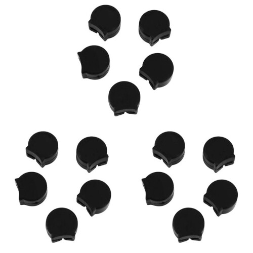 15PCS Clarinet Hardware Clarinet Thumb Rest Cushion Protector Soft Rubber Clarinet Thumb Protector, Black