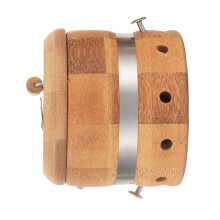 Wood Moxibustion Tank with Wearable Rope Portable Moxa Cone Holder