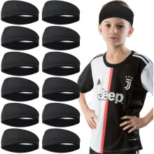 Kids Headbands Breathable Athletic Sweatbands Sports Headband for Girls and Boys Moisture Wicking Elastic Hairband for Toddler Children and Teenager