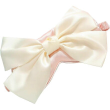 Sleep Mask Adjustable Silk Blackout Eye Mask with Bowknot Princess Style Perfect for Home Photography and Flights (Pink)