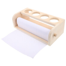 Chevalet Bois À Papier Déroulant Pour Enfants Couleur Khaki