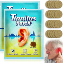 24 Pcs Tinnitus Relief Patches for Ringing Ears - Natural Herbal Earache Treatment, Ear Pain Relief, Soothing Itchiness, and Hearing Loss
