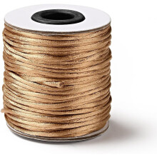 Pale Goldenrod Nylon Rattail Cord 2mm 50 Yards