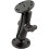 Universal Double Ball Mount with Two Round Plates RAM-B-101U with Medium Arm for Drill-down Mounting 1
