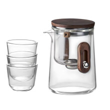 Premium Travel Tea Set - Portable Tea Infuser Mug with Glass Liner, Magnetic Lid - Ideal for Travel and Office Use
