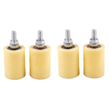 4PCS 50X70Mm PP Steel Flat Roller Bearing Guiding Wheel 6201 M12 Screw for Electric Door Sliding Gate