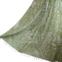 Boho printed cotton linen curtain with tassels, 150*200cm, 1 piece
