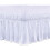 White elastic bed skirt with duster, ruffle, voluminous, 135*200+38cm 1