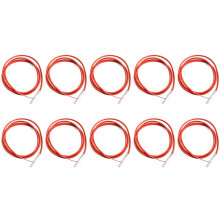 10X 2 Wire PT1000 Temperature Sensor Thermistor Silicone Gel Coated 1.5Meters Probe 45mm x 5mm -50-180 Centigrade RTDs