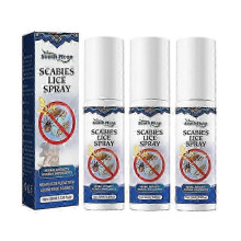 3pcs Head Scabies Lice Removal Spray Anti-itch Anti-pruritus Antibacterial Remove w