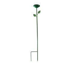 Rustproof Iron Ground Stakes Bird Bath And Feeders-Green