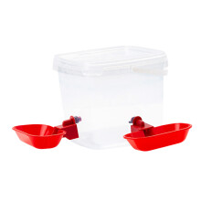 User Friendly Automatic Waterer Double Bowl Pet Drinker For-3L