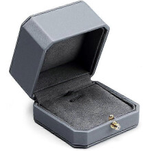 Premium Leather Necklace Pendant Box Showcase Jewelry Display Case Jewelry Gift Box for Birthday and Anniversary